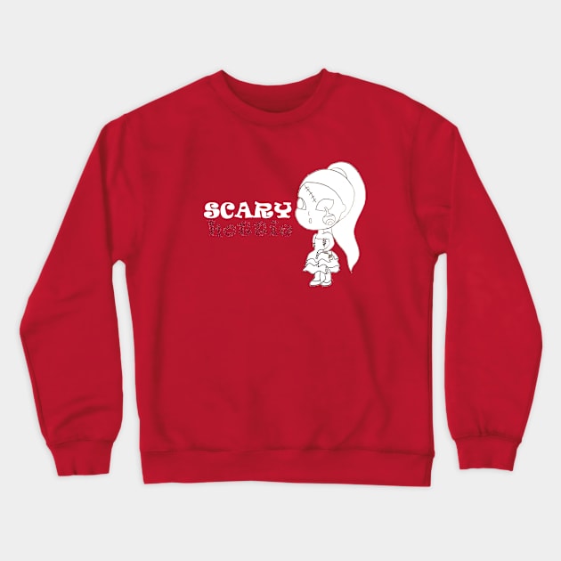 scary cutie Crewneck Sweatshirt by loulousworld